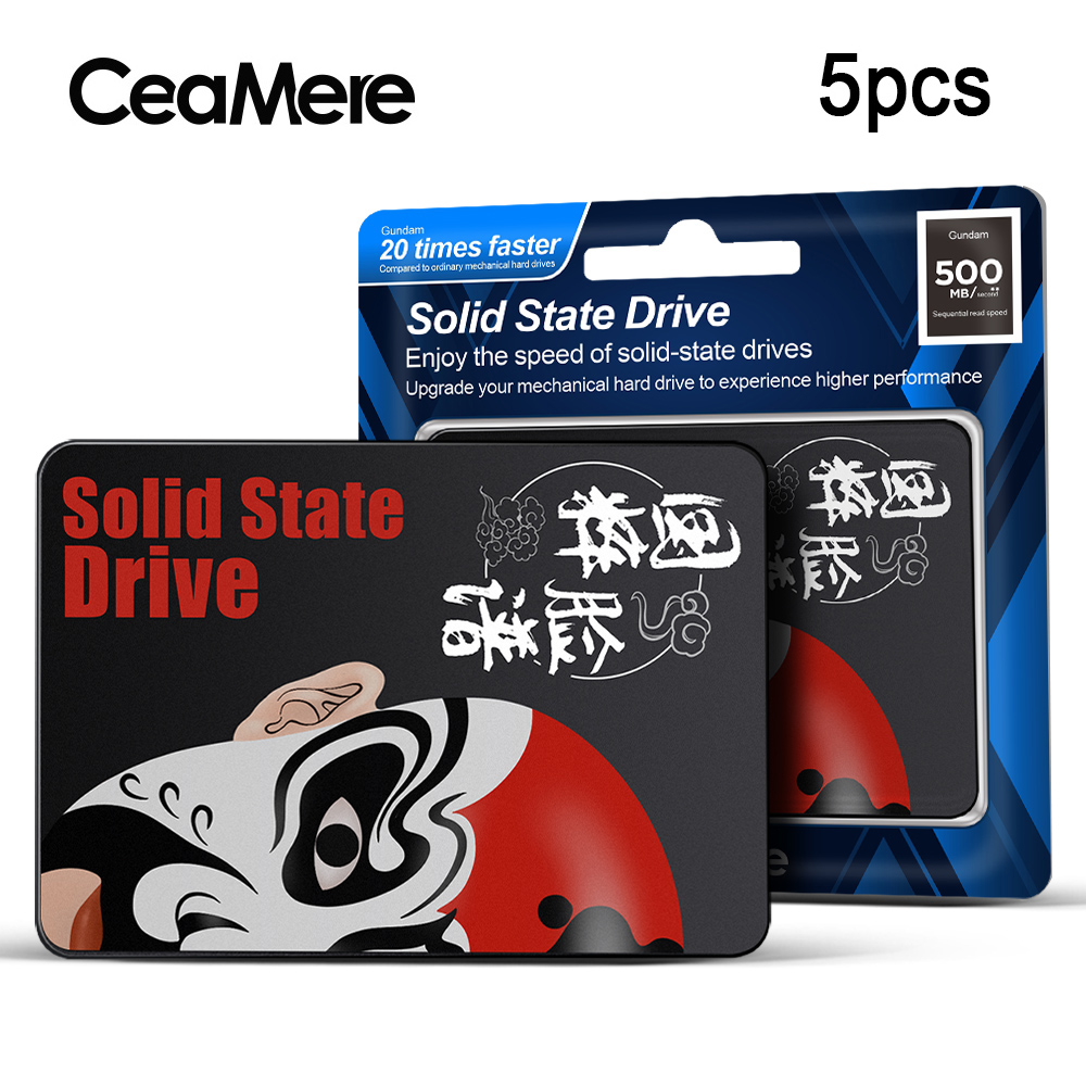 CeaMere-Sata Ssd 5pcs 120GB 2.5 SSD 128GB 240GB 256GB 하드 드라이브 디스크, 노트북 데스크탑 480GB 512GB HDD 디스크 내장 하드 드라이브